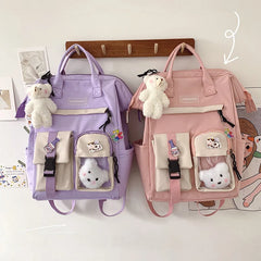 Ladsoul High School Backpack for Teenage Girl Women Waterproof