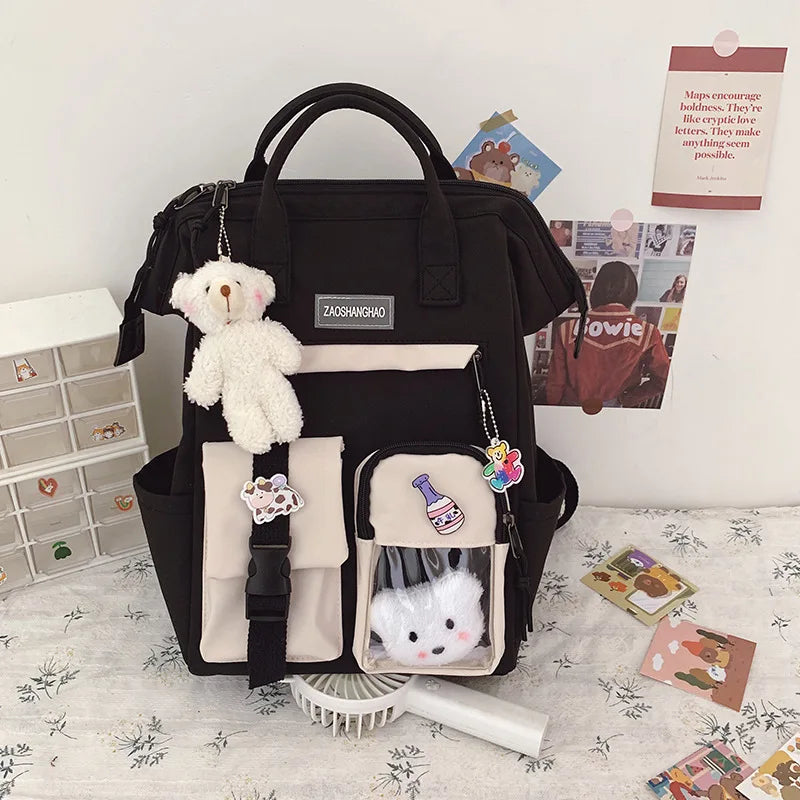 Ladsoul High School Backpack for Teenage Girl Women Waterproof