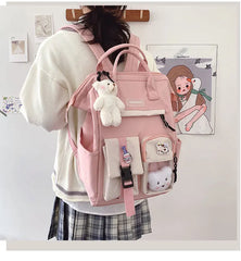 Ladsoul High School Backpack for Teenage Girl Women Waterproof