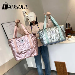 Ladsoul Handbag Carry On Luggage Waterproof Fitness Shoulder Bag For Women