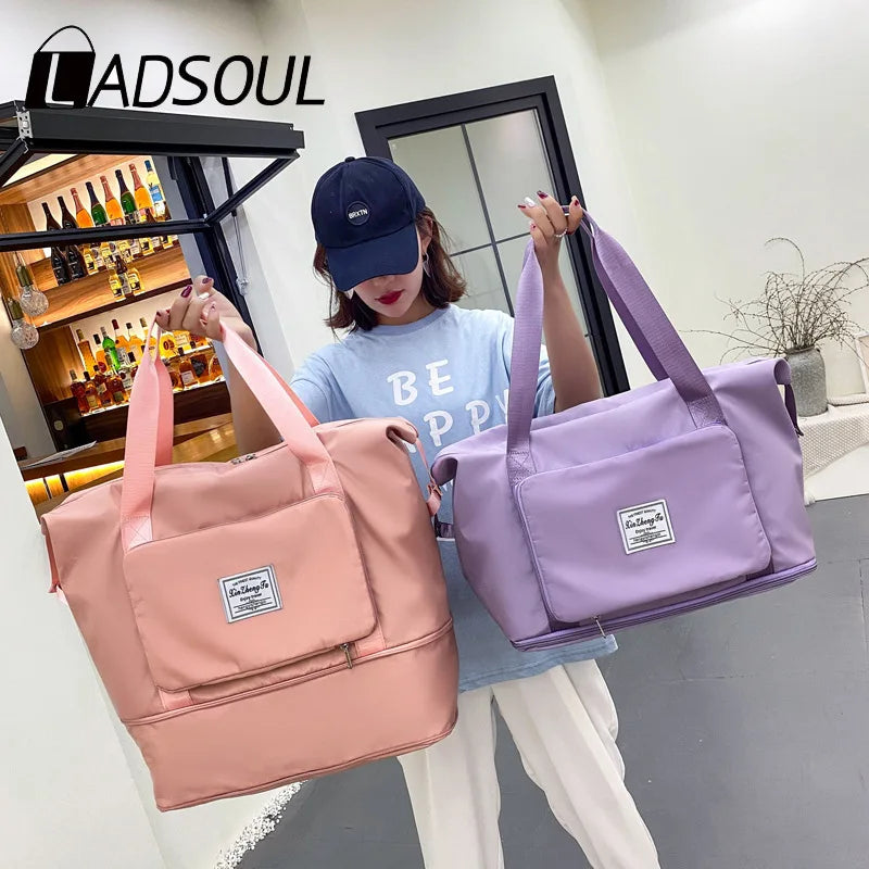 Ladsoul Women Travel Crossbody Bag Casual Sport Handle Handbag