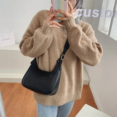 Ladsoul Women Pu Leather Solid Handbags Shoulder Bags Crossbody Bags