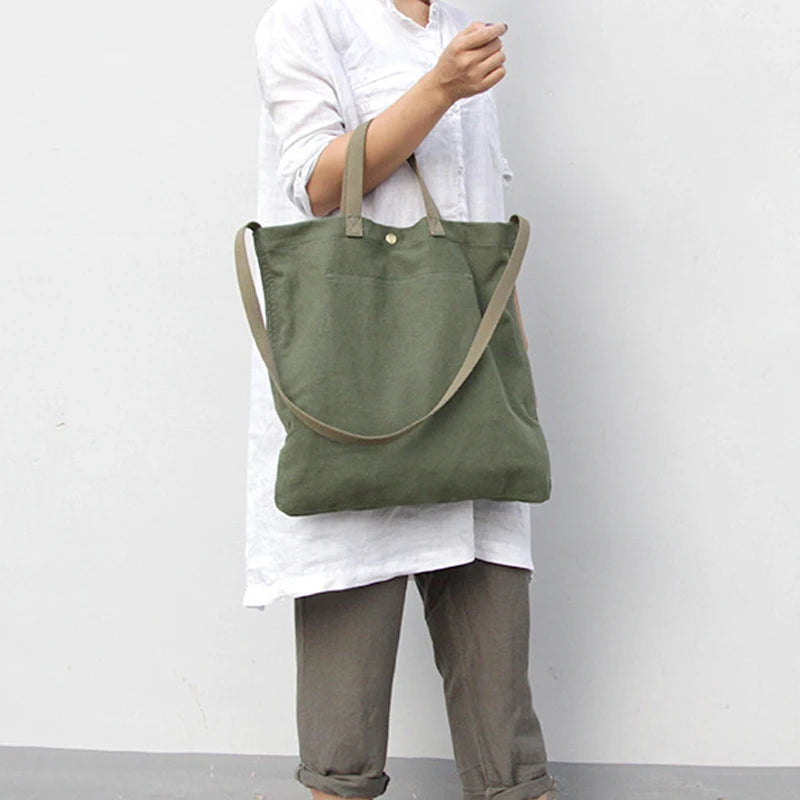 Lady Canvas Bag Women Canvas Tote Bag Women Leisure Fabric Messenger Bag