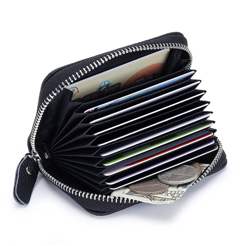 Lady Card Purse Zipper Card Wallet ID Card Case Holder Lady Coin Purse