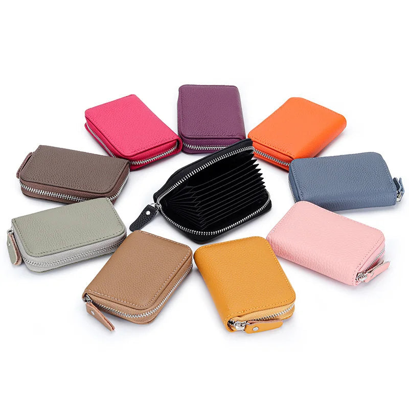 Lady Card Purse Zipper Card Wallet ID Card Case Holder Lady Coin Purse
