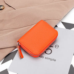 Lady Card Purse Zipper Card Wallet ID Card Case Holder Lady Coin Purse