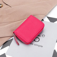 Lady Card Purse Zipper Card Wallet ID Card Case Holder Lady Coin Purse