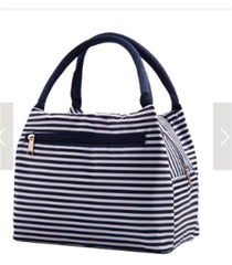 Lady Cartoon Waterproof Insulated Lunch Bag with Aluminum Foil