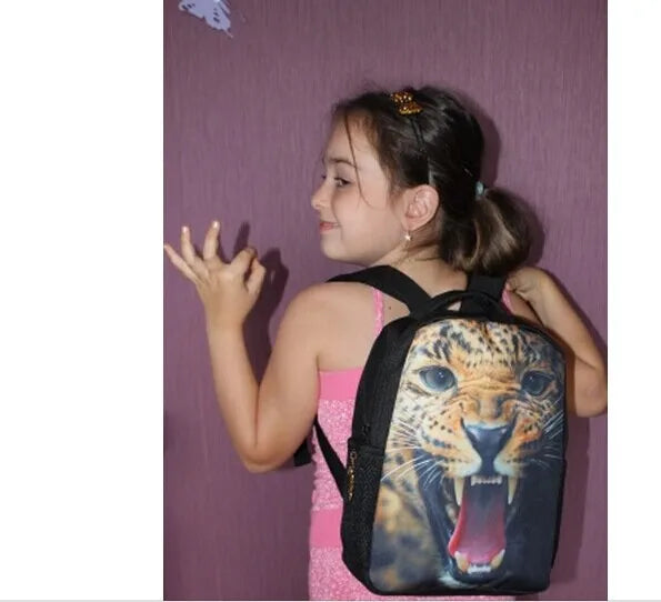 Lady Pet Dog Printing Mini Travel Purse Daypack Bulldog Pug PU Backpack
