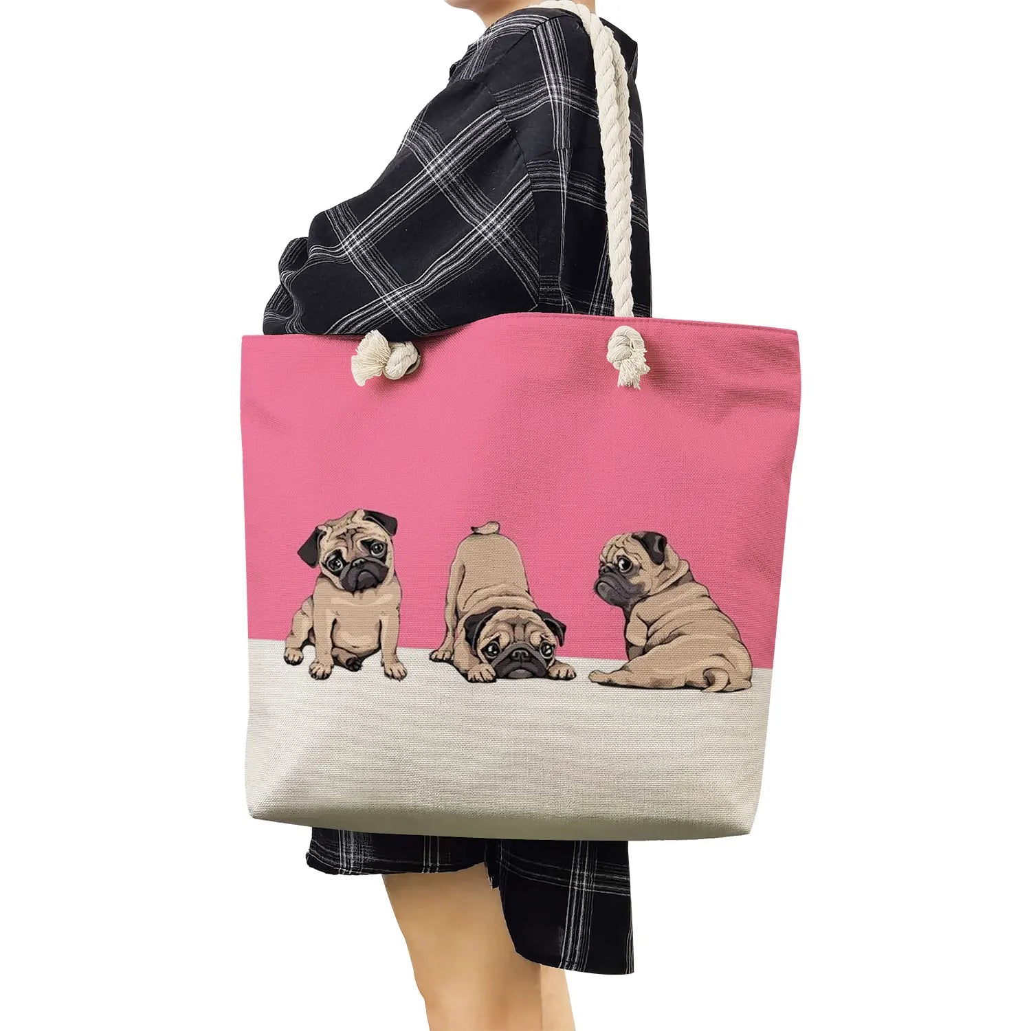 Women's Star & Dog Print Shoulder Bag