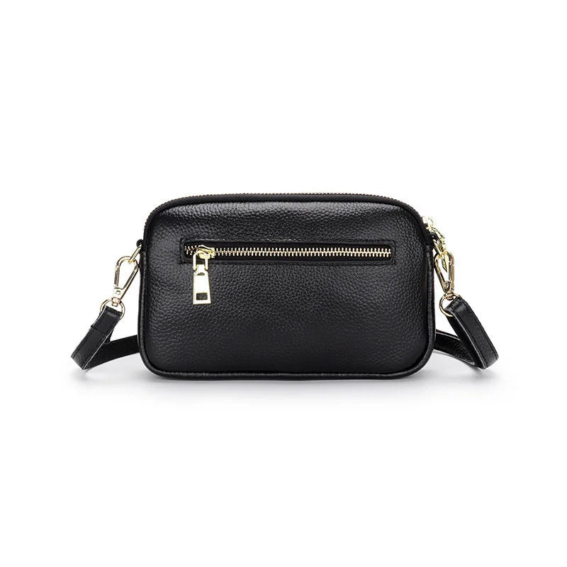 Lady Flap Bag Leather Crossbody Clutch Handbag