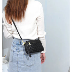 Lady Flap Bag Leather Crossbody Clutch Handbag