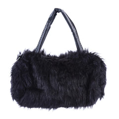 Women's Faux Rabbit Fur Handbag Shoulder Messenger Bag