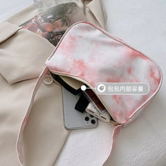 Japanese Style Lady Handbag Shoulder Bag Nylon Clutch Zipper Purse