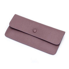 Lady Hasp Purse Small Envelope Wallet Leather Long Handy Bag