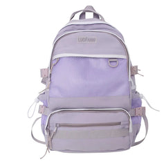 Lady Male Mesh High Capacity College Backpack Female Laptop School Bag Women Men