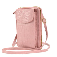 Lady Messenger Bag Woman Crossbody Bag Mobile Phone Bag Double-layer Wallet