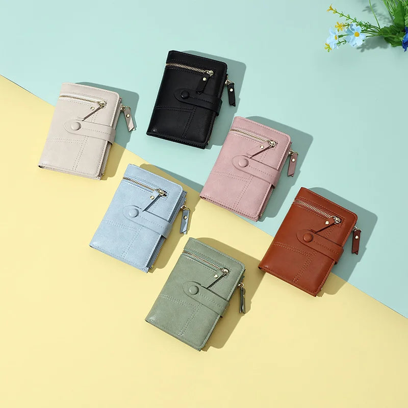 Lady Purse PU Leather Coin Purse Card Bag Wallet Female Credit Card Holder