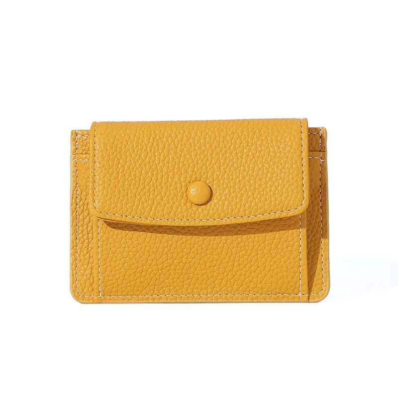 Lady Purse Short Wallet Leather Purse Ladies Card Bag Clutch Female Purse