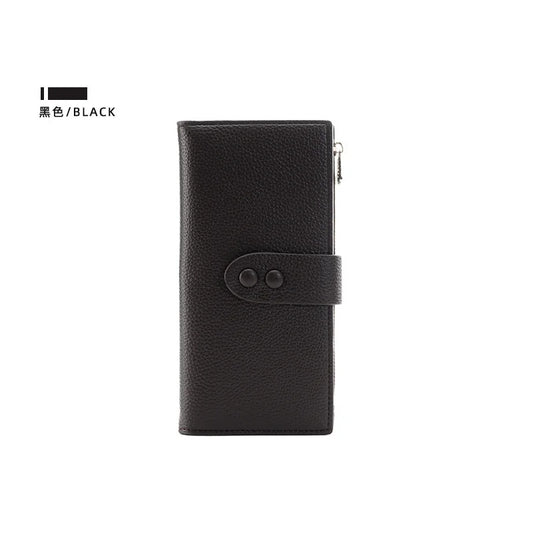 Women's Long Wallet Coin Purse Banknote Pocket Lychee Card Holder