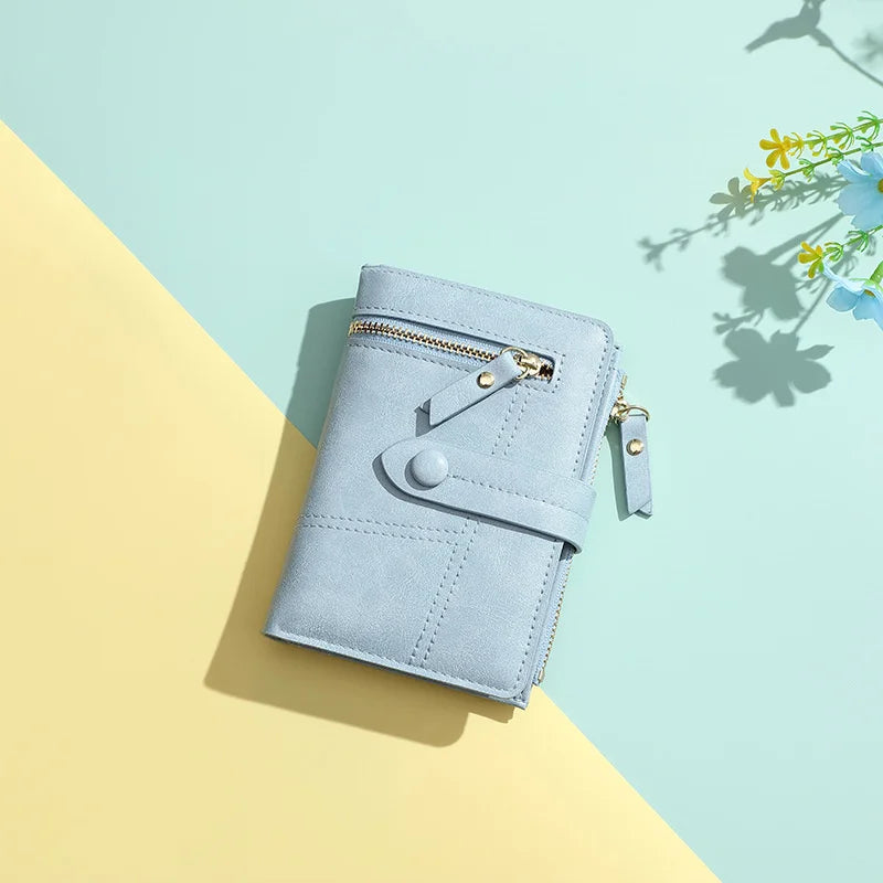 Women's Short Zipper Wallet Card Coin Purse