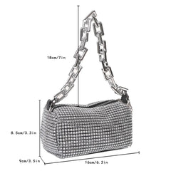 Rhinestones Evening Clutch Bag Crystal Wedding Tote Purse Handbag