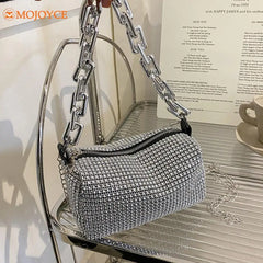 Rhinestones Evening Clutch Bag Crystal Wedding Tote Purse Handbag