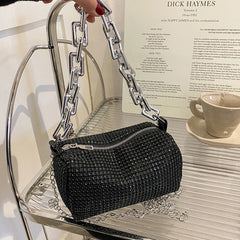 Rhinestones Evening Clutch Bag Crystal Wedding Tote Purse Handbag