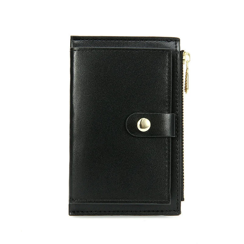 Lady Short Wallet PU Leather Clutch Bags Card Holder