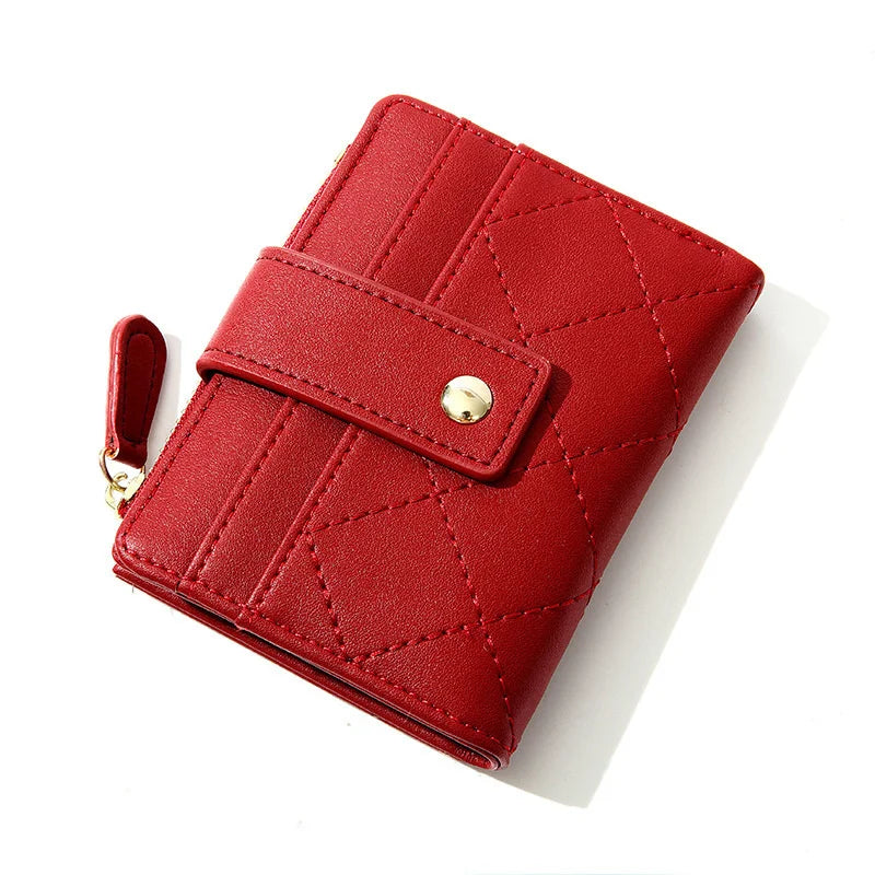 Lady Short Wallets For Women PU Leather Female Purses Card Holder Wallet
