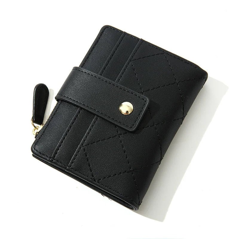 Lady Short Wallets For Women PU Leather Female Purses Card Holder Wallet