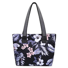 Nylon Women's Crossbody Bag Flowers Tote Top-handle Bag