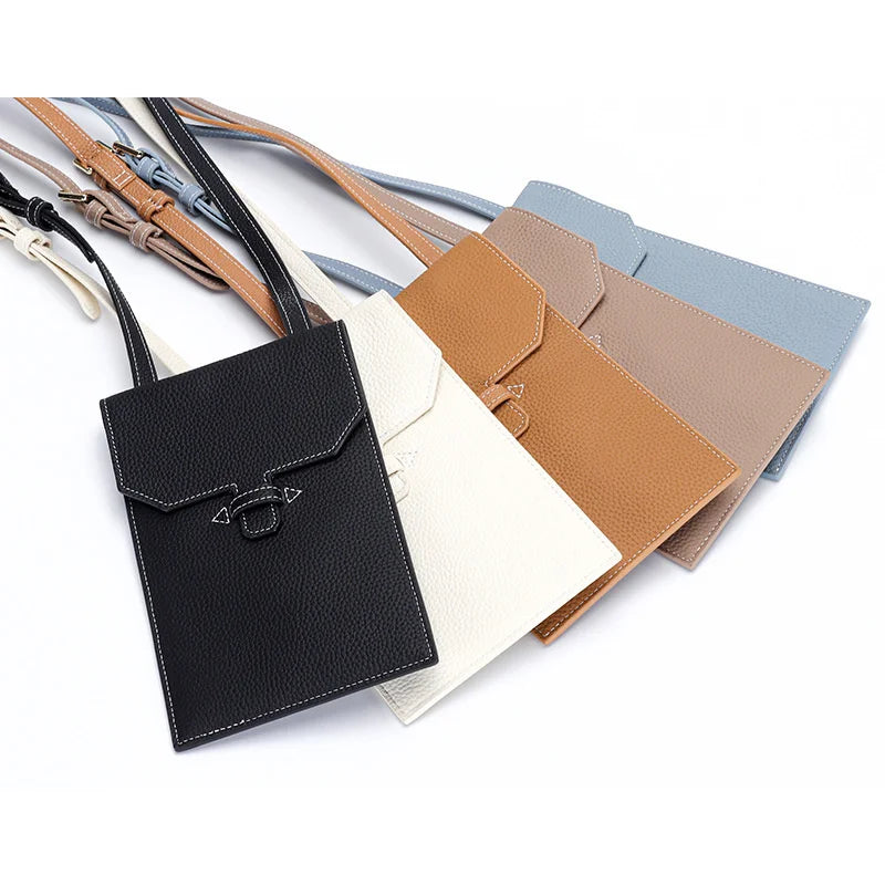 Crossbody Phone Bag Lady Small Cow Leather Women Shoulder Bag