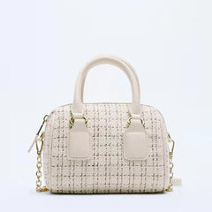 Woolen Crossbody Bag Chain Women Shoulder Bag