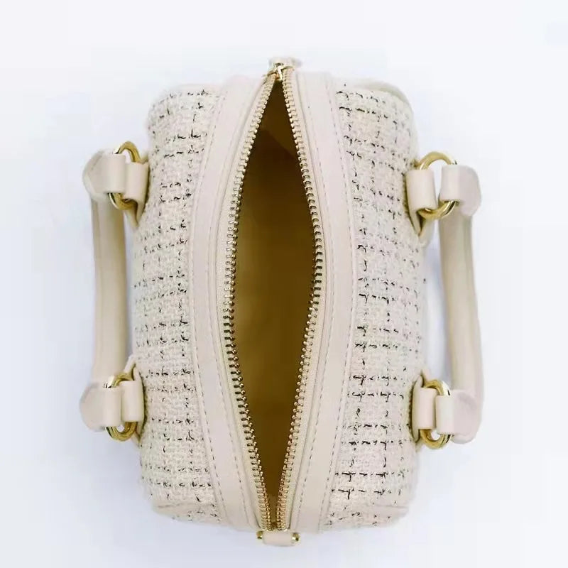 Woolen Crossbody Bag Chain Women Shoulder Bag