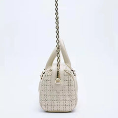 Woolen Crossbody Bag Chain Women Shoulder Bag