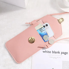 Lady's Phone Bags Buckle Women's One Shoulder Bag Thin Crossbody Touch Screen Mo