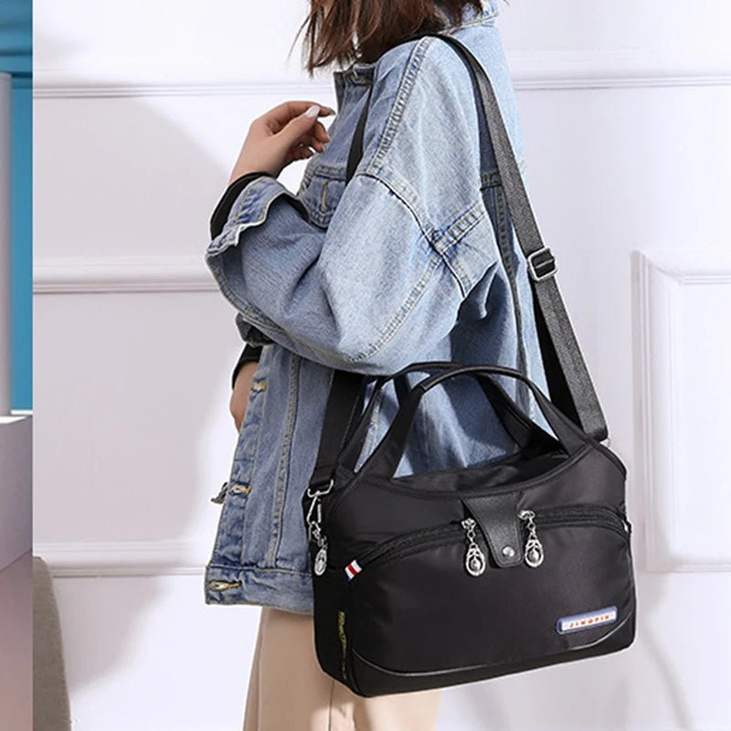 Lady's Slanting Bag Shoulder Bags Nylon Summer Casual Pure Single Shoulder Bag