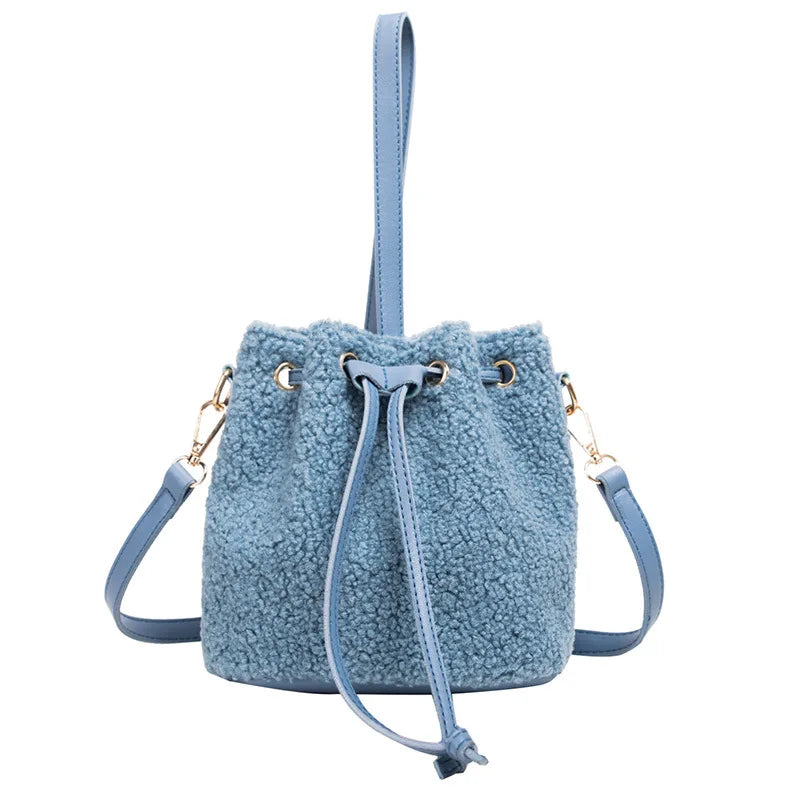 Lamb Wool Small Crossbody Bags for Women Shoulder Bag Ladies Handbag