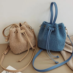 Lamb Wool Small Crossbody Bags for Women Shoulder Bag Ladies Handbag