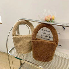 Lambhair Handbag And Purse Women Top-handle Bag Hot Winter Small Shopping Tote