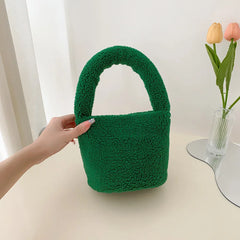Lambhair Handbag And Purse Women Top-handle Bag Hot Winter Small Shopping Tote