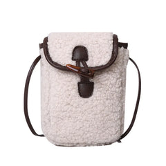 Lambswool Faux Fur Cross Body Bag for Women