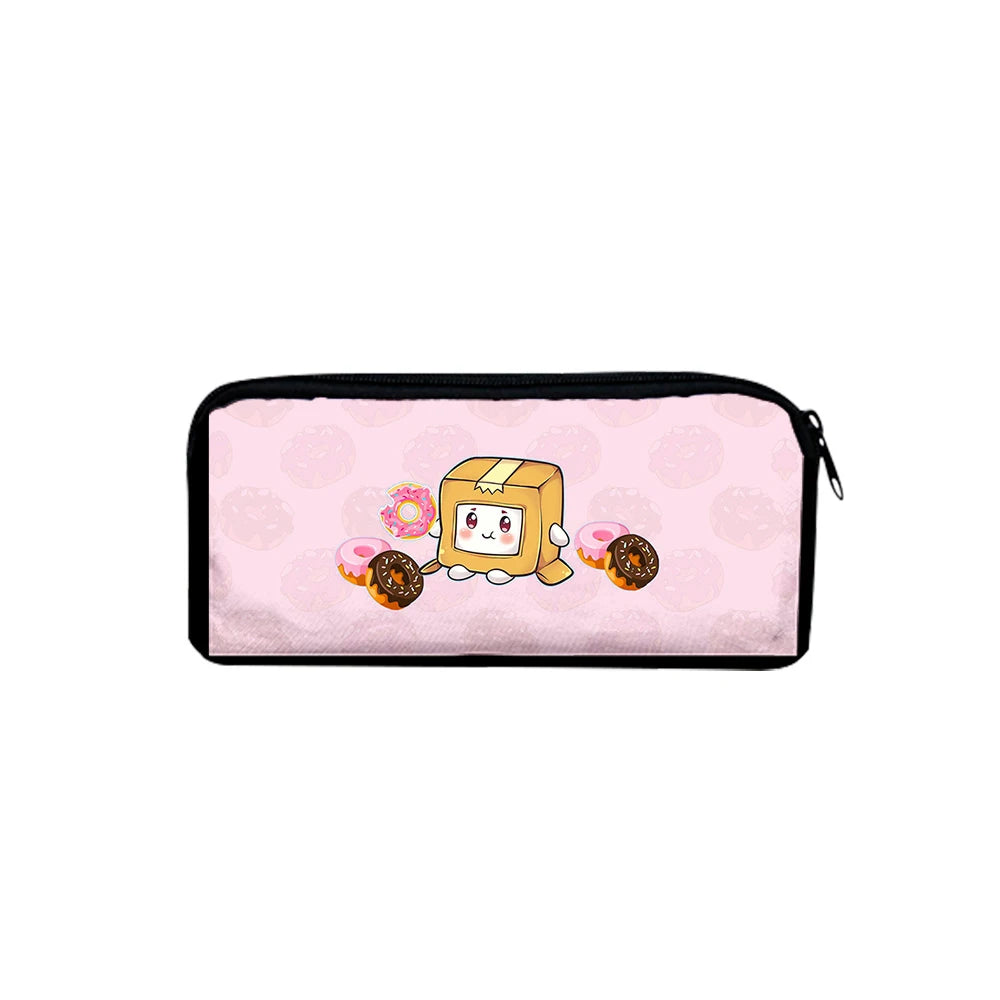 Lankybox Merch Pencil Box Student Canvas Bag School Supplies