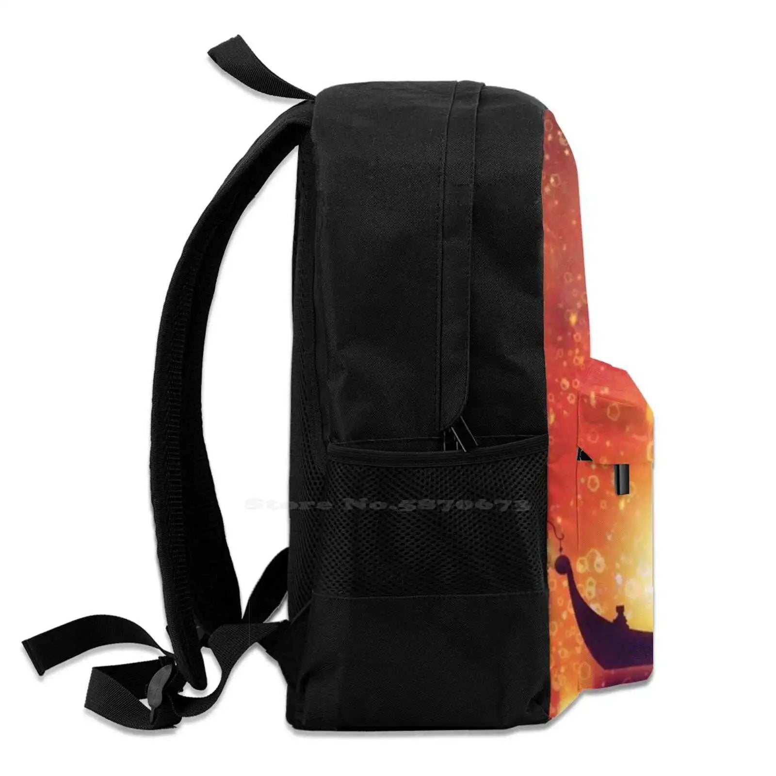 Teen College Student Backpack Laptop Travel Bags with Lantern Theme