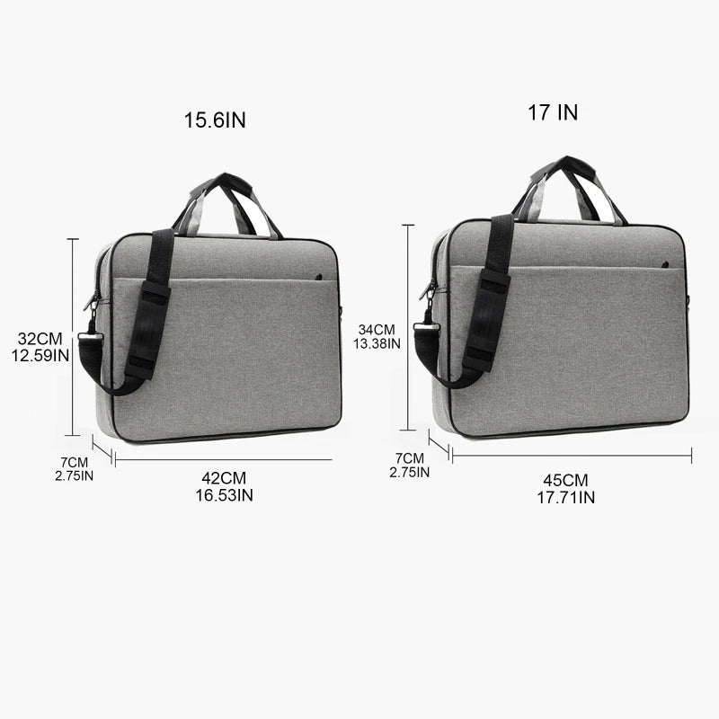 Laptop Bag 15.6 17 inch Sleeve Case Shoulder Straps Handbag Briefcase F3MD