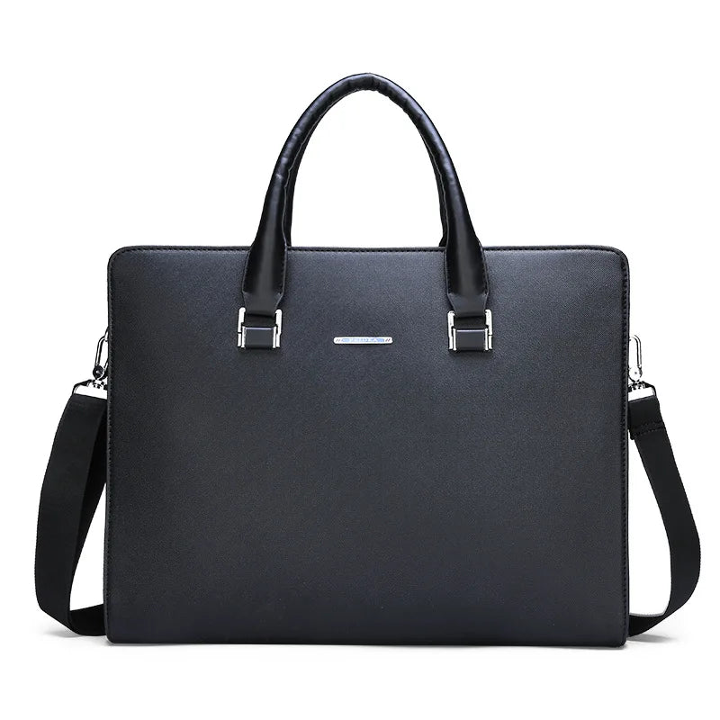 Leather Laptop Briefcase Office Bag Crossbody Business Handbag