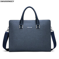 Leather Laptop Briefcase Office Bag Crossbody Business Handbag