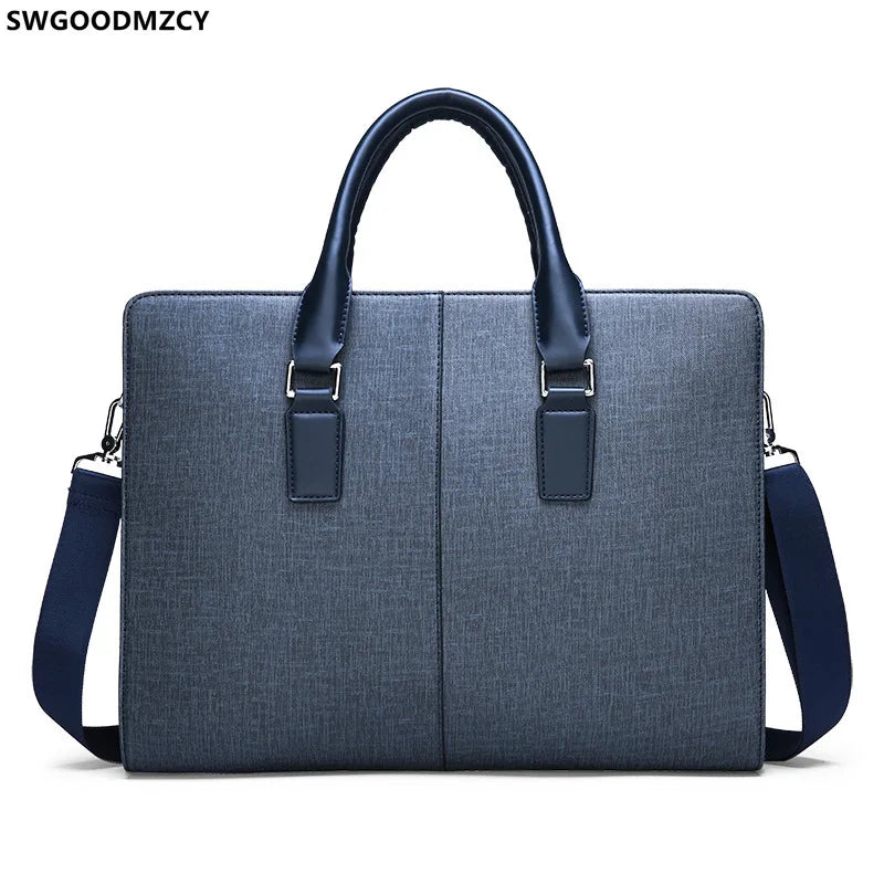 Leather Laptop Briefcase Office Bag Crossbody Business Handbag