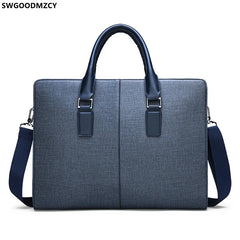 Leather Laptop Briefcase Office Bag Crossbody Business Handbag